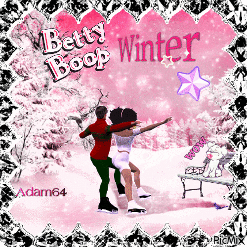 Betty Boop - Winter - GIF เคลื่อนไหวฟรี