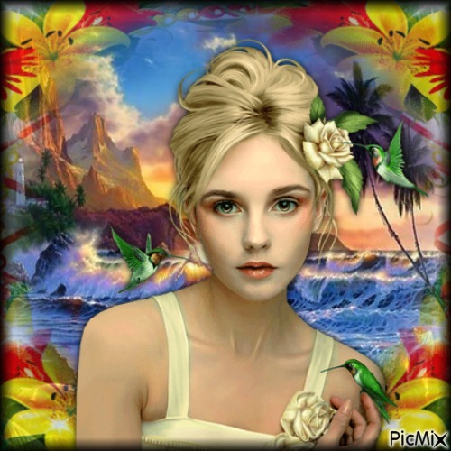 Tropical lady - Free PNG