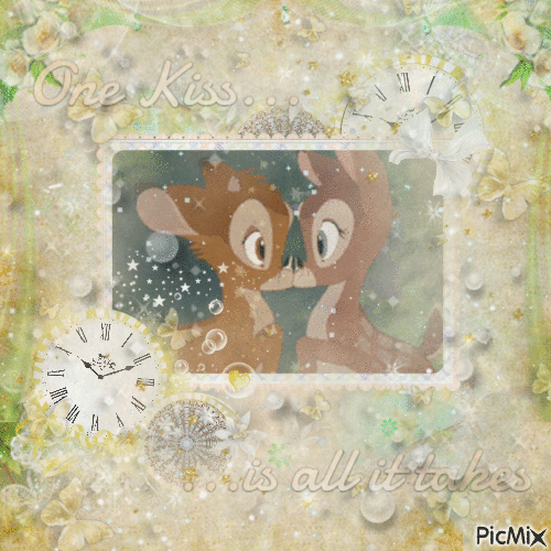✶ Bambi & Faline {by Merishy} ✶ - Free animated GIF