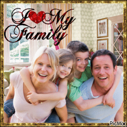 Family forever - GIF animado gratis