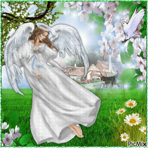 Les anges veillent sur vous. - Ücretsiz animasyonlu GIF