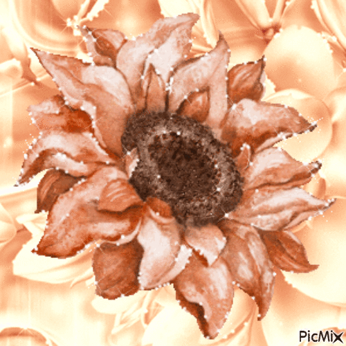 Ve / hintergrund.anim.flower.tournesol.beige.idca - Animovaný GIF zadarmo