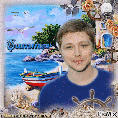 ♠Sterling Knight with a Summer Villa Landscape♠ - Darmowy animowany GIF