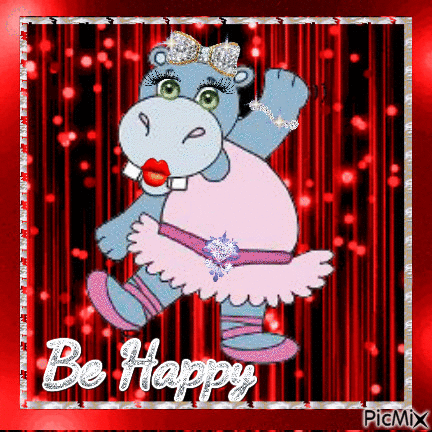 Be Happy - GIF animado grátis