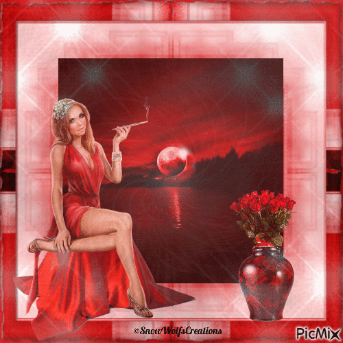 Lady In Red - Besplatni animirani GIF