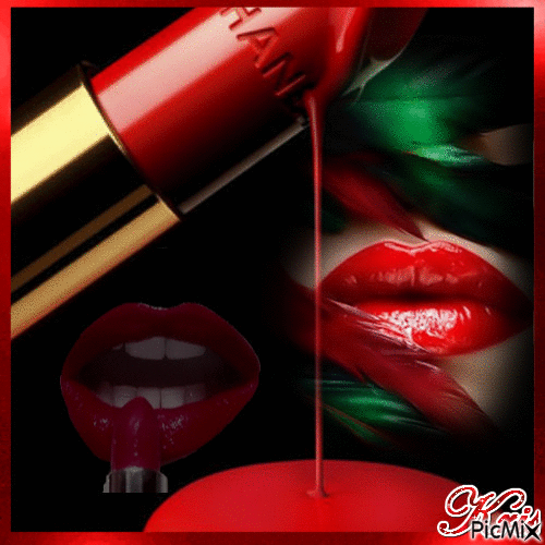 Rouge à lèvres - GIF animado grátis