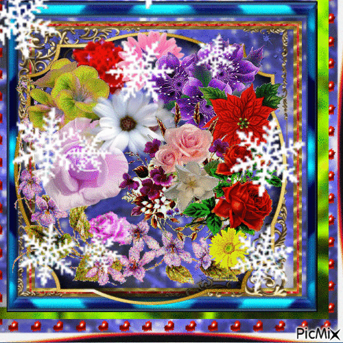 winter flowers - Darmowy animowany GIF