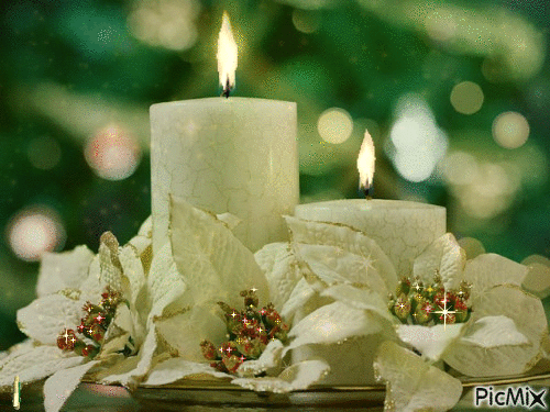 Christmas Candles - Gratis animeret GIF