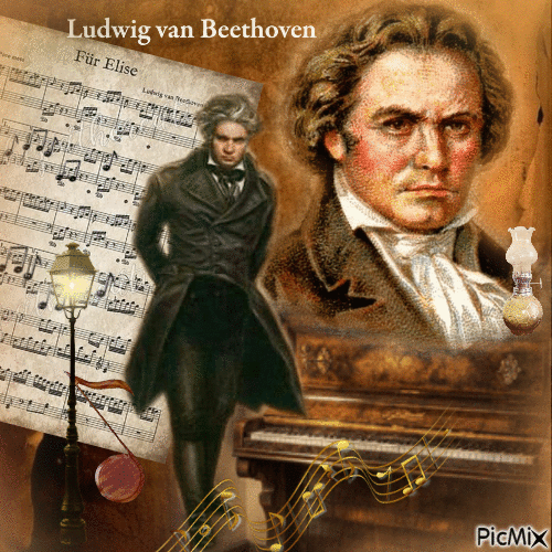 Ludwig van Beethoven - Gratis animerad GIF
