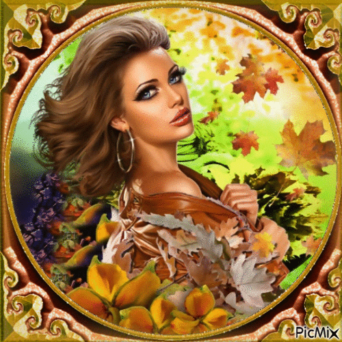 Concours : Portrait d'automne multicolore - GIF animé gratuit