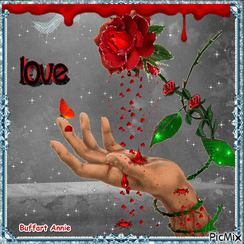 sang de la rose - 無料のアニメーション GIF