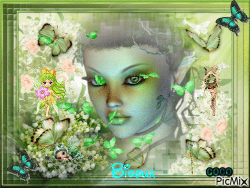 elfe de coeur vert - Ücretsiz animasyonlu GIF