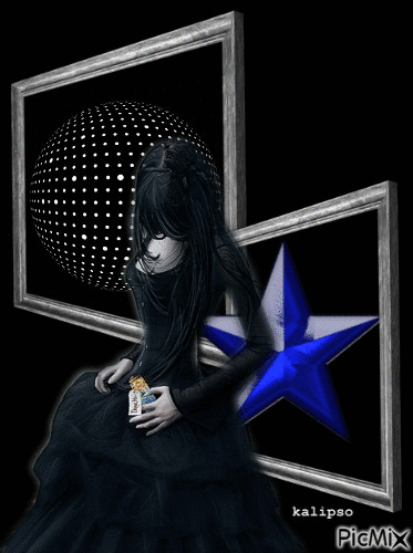Gothic girl... - Бесплатни анимирани ГИФ