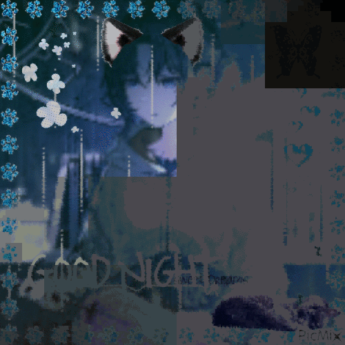 Mafuyu Asahina Good Night Pjsk - Ilmainen animoitu GIF