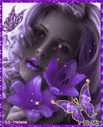 Lilac is her favorite color. - Zdarma animovaný GIF