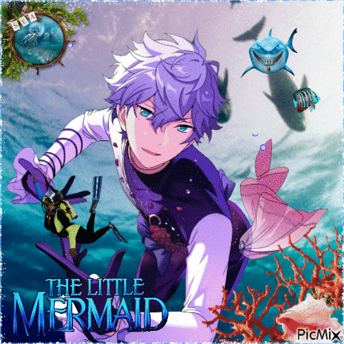 mermaid izumi - Бесплатный анимированный гифка