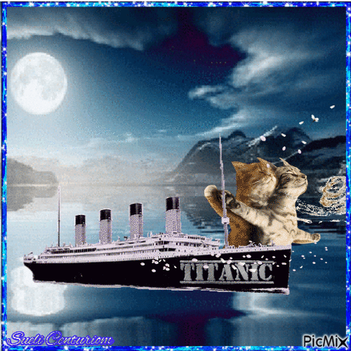 Titanic com humor - GIF animé gratuit