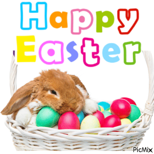 Bunny Easter - Ingyenes animált GIF