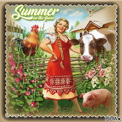 Summer On The Farm - 無料のアニメーション GIF