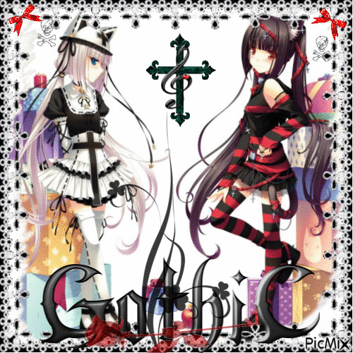 ♥ Gothic Girls ♥ - GIF animasi gratis