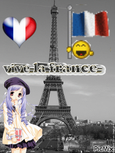 Vive la France - Nemokamas animacinis gif