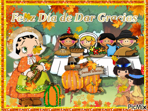 Día de Dar Gracias - Animovaný GIF zadarmo