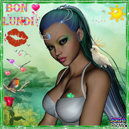 Bon Lundi by Jade17 - Gratis animeret GIF
