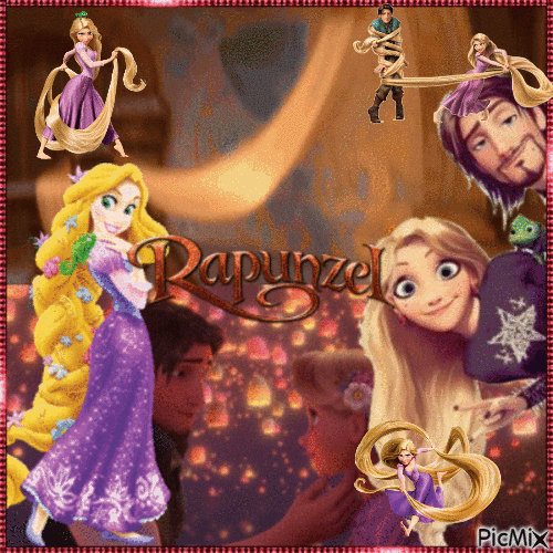 Rapunzel - GIF animado grátis
