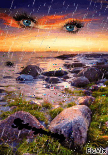 prší - Besplatni animirani GIF
