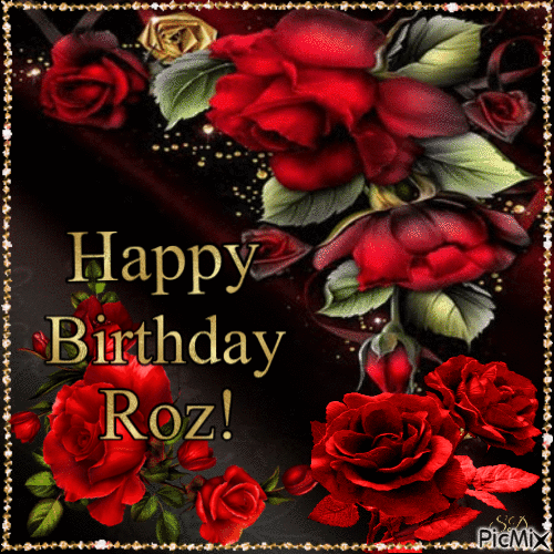 Happy Birthday Roz! - Free animated GIF