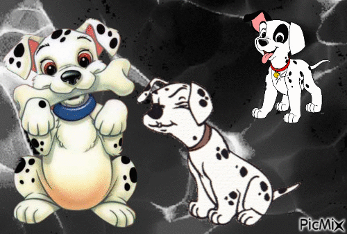 les dalmatiens - Bezmaksas animēts GIF
