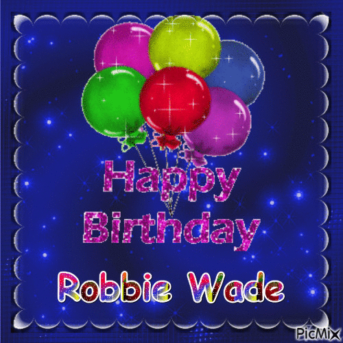 Happy Birthday Robbie - Zdarma animovaný GIF
