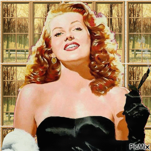 Rita Hayworth - Безплатен анимиран GIF