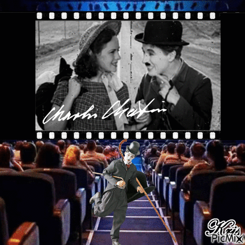 Charlie Chaplin ( - GIF animé gratuit