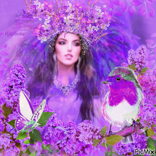 woman-Lilac - Δωρεάν κινούμενο GIF