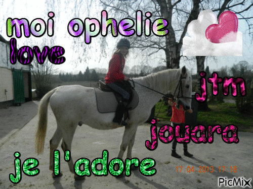 moi est mon cheval jouara - Бесплатный анимированный гифка