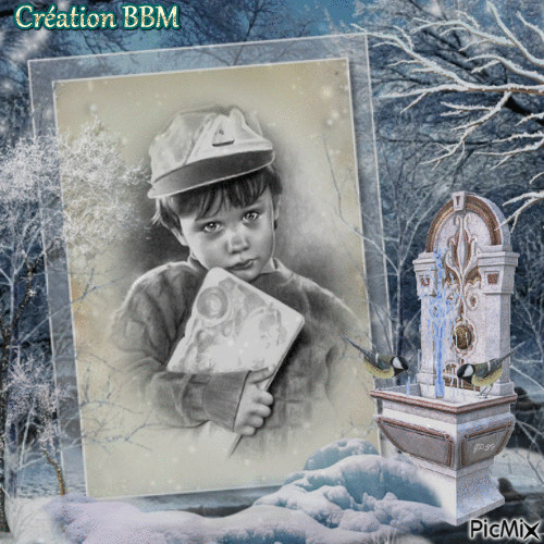 Portrait enfant par BBM - Безплатен анимиран GIF