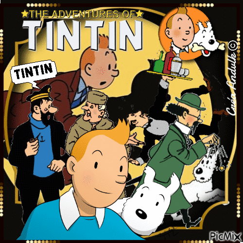 TINTIN - Zdarma animovaný GIF