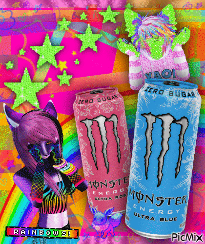 Zero Sugar Monster Energy - GIF animé gratuit