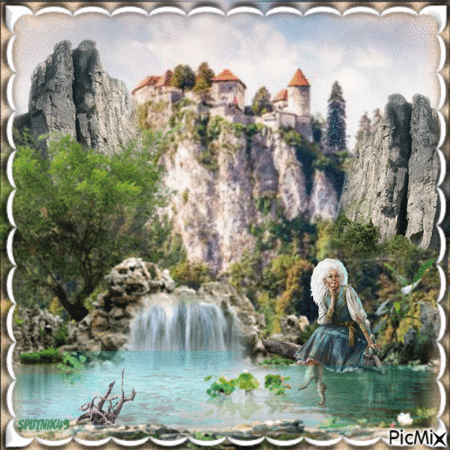 Das Schloss im Berg - GIF animado gratis