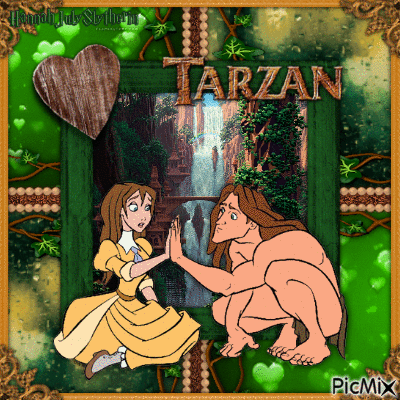♥Tarzan & Jane♥ - Free animated GIF