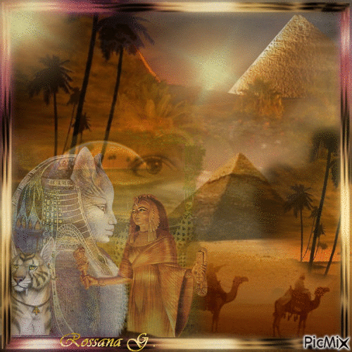 Paysage égyptien - Gratis geanimeerde GIF