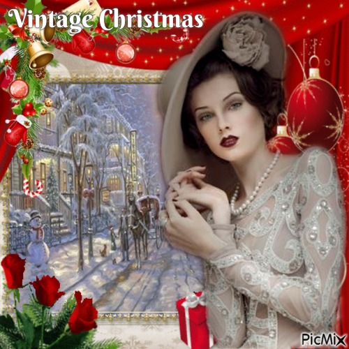 Vintage Christmas - ilmainen png