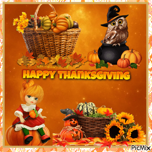 Happy Thanksgiving friends - Free animated GIF - PicMix