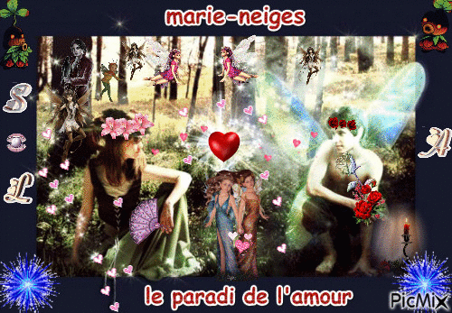 le paradis de l'amour - Darmowy animowany GIF