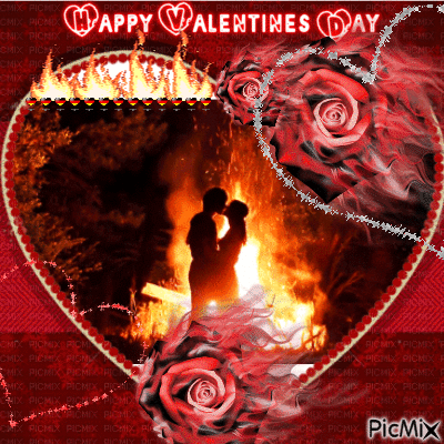 happy valentines day couple - Darmowy animowany GIF