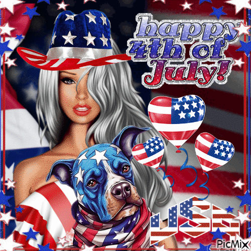 USA / 4 JULY - Безплатен анимиран GIF
