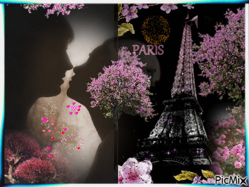 Les amoureux de Paris - Бесплатни анимирани ГИФ