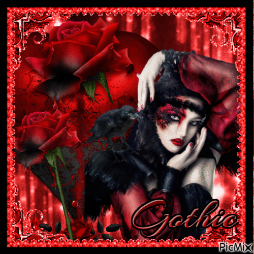 Gothic Red And Black - GIF animé gratuit