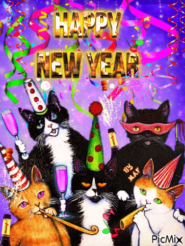 Happy New Year !! - Animovaný GIF zadarmo